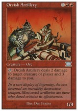 Magic the Gathering MTG Orcish Artillery (196) Sixth Edition   NM