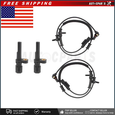 Sensor de velocidad de rueda delantero trasero L/R 4 piezas para Dodge RAM 1500 2010-2012 4,7 5,7 ABS Foto 1 de 4