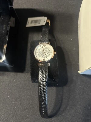 Emporio Armani Gianni T-Bar Crystal Accents Quartz AR11387 Ladies Women's Watch - Image 1 of 4