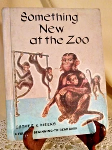 SOMETHING NEW AT ZOO ESTHER MEEKS FOLLETT BEGINNING TO READ 1957 IL HAZEL HOEKER - Imagen 1 de 14