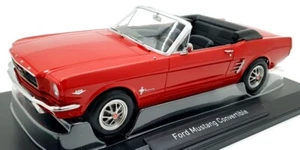 Norev 1/18 Scale Diecast 182810 - Ford Mustang Convertible 1966 - Red - Picture 1 of 5
