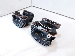 Harley Davidson EVO Touring Dyna & Softail Engine Motor Cylinder Heads w/ Valves - Picture 1 of 20