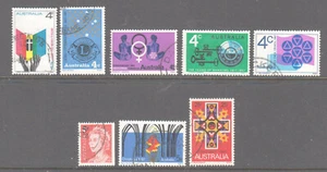 Australia 1967 Fine Used Year collection 8 stamps - Picture 1 of 1