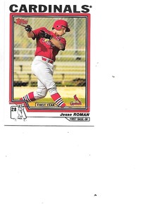 Jesse Roman Topps 2004 Baseball Rookie Card #307 St. Louis Cardinals