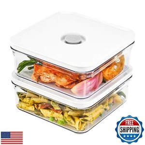 Vakuen Premium Luftdichte Lebensmittelbehälter, Mini Quadratisch 2 Stück/Set (0,85 Quart), - Bild 1 von 5
