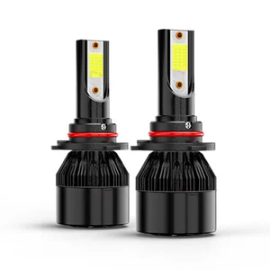 2pcs 9005 LED Combo Headlight Fog Light Kit High Low Beam Bulbs White 6000K - Picture 1 of 11