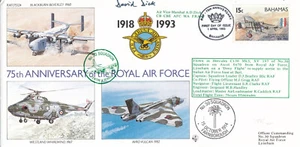 RAF Bahamas SIGNED FLOWN RAF(75)24 30 Squadron FDC 1993 CLEARANCE (144168) - Picture 1 of 2