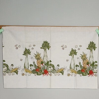 Delantal Medley Jardín Artesanal Nacional Años 70 De Colección 22x33" Tela de Algodón SOLO Foto 1 de 4