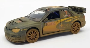 Subaru Impreza WRC 2007 Muddy - Kinsmart Pull Back & Go Metal Model Car - Picture 1 of 8