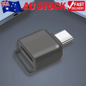 Tipo C Lector de Tarjetas Micro SD/TF USB C Lector de Memoria Adaptador Aleación de Zinc - Imagen 1 de 12