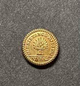 French Revolution Officer Button Military Subsistence - Picture 1 of 2