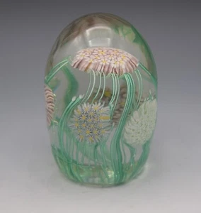 MURANO GLAS MILLEFIORI BLUMEN KEGEL BRIEFBESCHWERER 3,75" - Bild 1 von 9