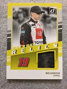 2021  Donruss BRANDON JONES #19 Toyota Race Day Relic Memorabilia - Picture 1 of 2
