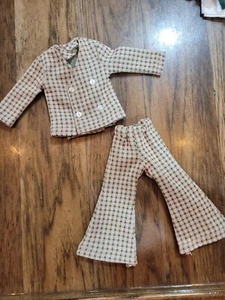 1970s Barbie Style Plaid Polyester Outfit - Picture 1 of 7