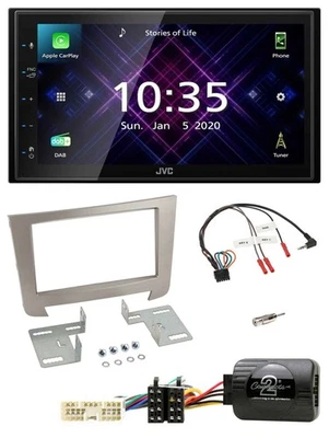 JVC DAB 2DIN Lenkrad Bluetooth USB Autoradio für SSangYong Rexton Telefontasten - Bild 1 von 4