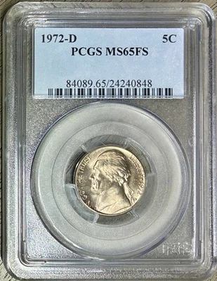 1972-D Jefferson Nickel, PCGS MS-65 FS, Full Steps! - Image 1 of 2