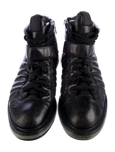 Sneakers stivali trapuntati neri Prada Levitate - taglia UK 12 US 13 - Foto 1 di 5