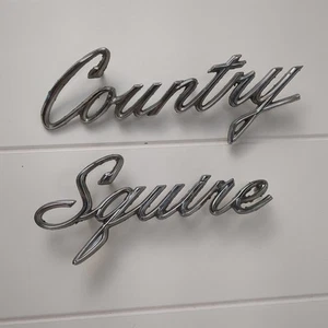 Ford Country Squire Emblem Badge Script Logo Original OEM 1969 1970 READ - Bild 1 von 9