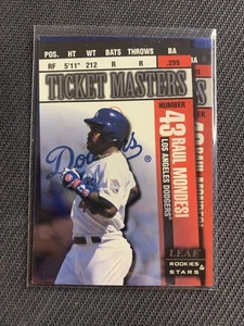 1998 Leaf Rookies & Stars Raul Mondesi / Paul Konerko #13 SN Los Angeles Dodgers - Picture 1 of 2