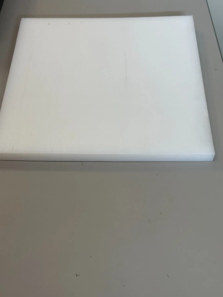 Hojas de plástico de polietileno UHMW - 12"x12"x3/4" de espesor - blanco natural Foto 1 de 1