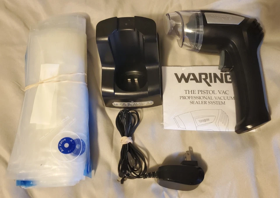 Waring The Pistol Vac PVS1000 Sellador al vacío profesional con bolsas ¡Gran forma! Foto 1 de 4