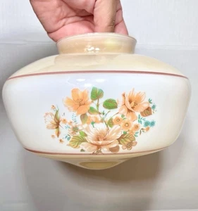 Lámpara de techo vintage de vidrio esmerilado pantalla floral 8,5" globo accesorio repuesto - Imagen 1 de 6