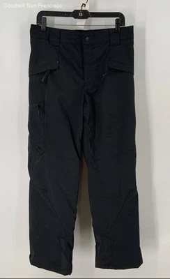 Pantalones Champion negros de mezcla de algodón frente plano pierna recta senderismo para hombre talla M Foto 1 de 4