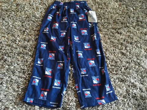 H32 New york rangers boys lounge pants size Extra Large 16-18 Cover