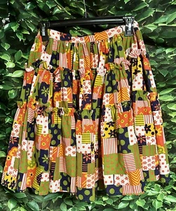Vintage Rodeo Square Dance Tiered Skirt Handmade Patchwork Pattern Clown Costume - Picture 1 of 6