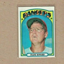 1972 Topps Baseball Frank Howard Texas Rangers #350