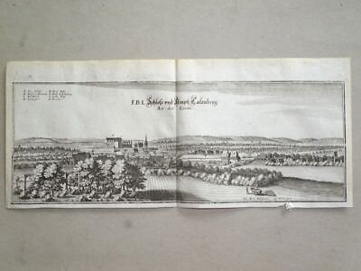 Burg Calenberg A.d. Leine Panorama Topographia Lüneburg Merian Kupferstich 1660 • 6.50€