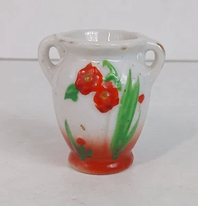 Vintage Occupied Japan Porcelain Bud Vase W/Flowers - Picture 1 of 6