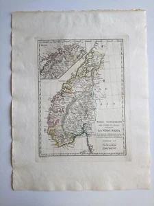 1819 Bartolomeo Borghi Mappa Terzo Supllemento Contenente La Norvegia Norway - Picture 1 of 2