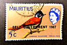 MAURITIUS STAMP, 1967, 5 CENTS, QEII, USED, BEGINNING OF SELF GOVERNMENT