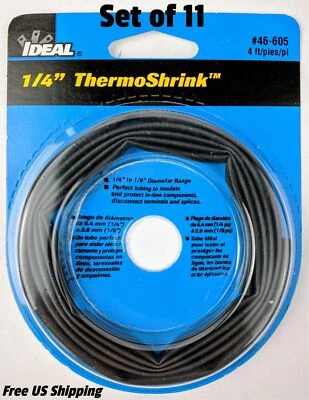 Ideal 1/4 to 1/8 ThermoShrink 4 Feet 46-605 Isolation Tubing Set of 11 - Image 1 of 4