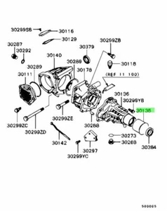 Guard, T/F Extension Housing Dust Sea For: Mitsubishi Lancer Evo 4 5 6 CN9A CP9A - Picture 1 of 1