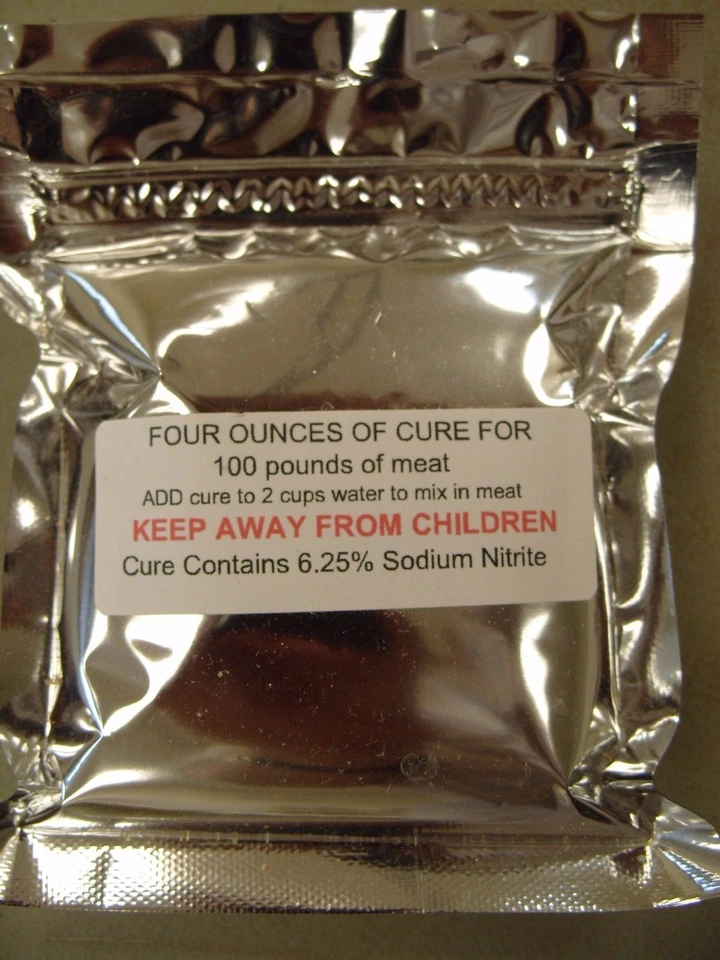 AJ'S SAUSAGE KITCHENS Cure for sausage ; pink fast cure for 100 pounds of meat, 4 ounces