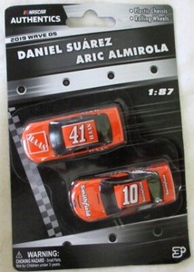 NASCAR AUTHENTICS 2019 WAVE 05 DANIEL SUAREZ & ARIC ALMIROLA RACE CARS