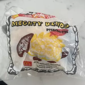 McDonalds 1997 Mighty Dinos juguete de comida feliz, pterodáctilo | sellado, juguetes de dinosaurios - Imagen 1 de 2