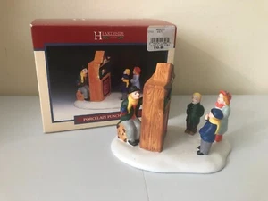 Vtg 1996 LEMAX Hearthside Village "Porcelain Punch & Judy" Christmas Figurine - Picture 1 of 12