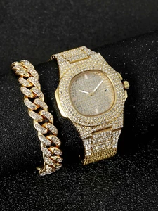 Reloj de Mujer con Pulsera en Oro Brazalete Esclava Joyeria Relojes Para Mujeres - Picture 1 of 8