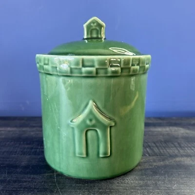 Contenedor de bote de comida verde para golosinas para perros con mango de perilla para casa para perros **LEER** Foto 1 de 4