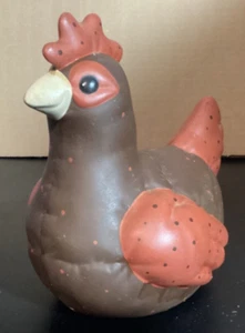 Vintage 1980’s Kimple Mold Corp Ceramic Chicken Hen Rooster Folk Art Home Decor  - Picture 1 of 11