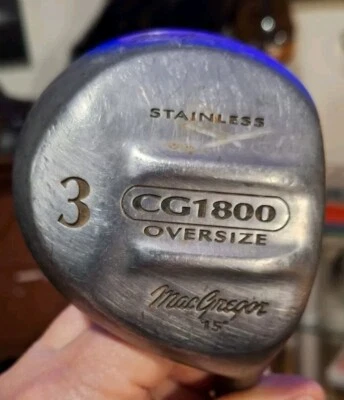 MacGregor CG1800 Oversize 3 Wood 15°, R/H Men's, Firm Flex Graphite Shaft, 43" - Image 1 of 4