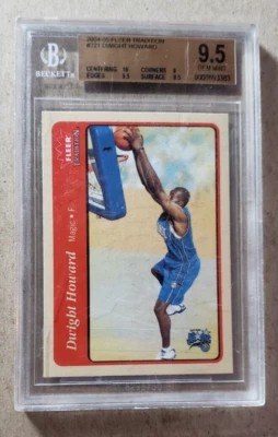 2004-05 Fleer Tradition Dwight Howard RC BGS 9.5 Orlando Magic Rookie #221 - Image 1 of 2