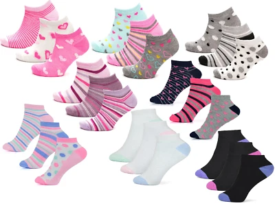 RJM 9 Pairs Ladies Trainer Socks Girls Liner Sports Adults Womens Funky Designs 4-7
