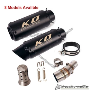 For Kawasaki Ninja 250 300 2013-2016 Exhaust Pipe 51mm Muffler Middle Link Pipe - Picture 1 of 12