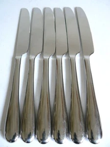 ALESSI NUOVO MILANO BESTECK 6 TAFELMESSER MESSER INOX 18/10 ETORE SOTSASS 23CM - Bild 1 von 2