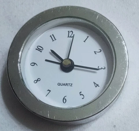 Vintage Small Round Travel Clock, Small Size Alarm Clock, Heavy Weight Cover