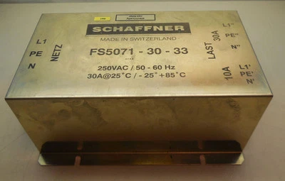 Filtro de ruido Schaffner FS5071-30-33 250VAC/50-60Hz 30A con 14 días de garantía Foto 1 de 3